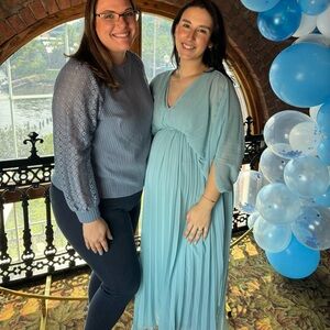 Blue Maternity Dress